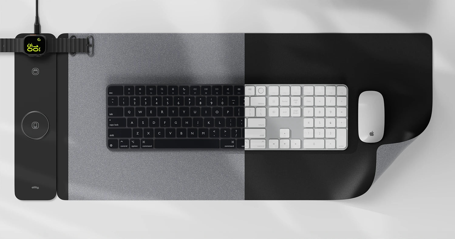 Allity 3in1 skrifborðsmotta og hleðsla.