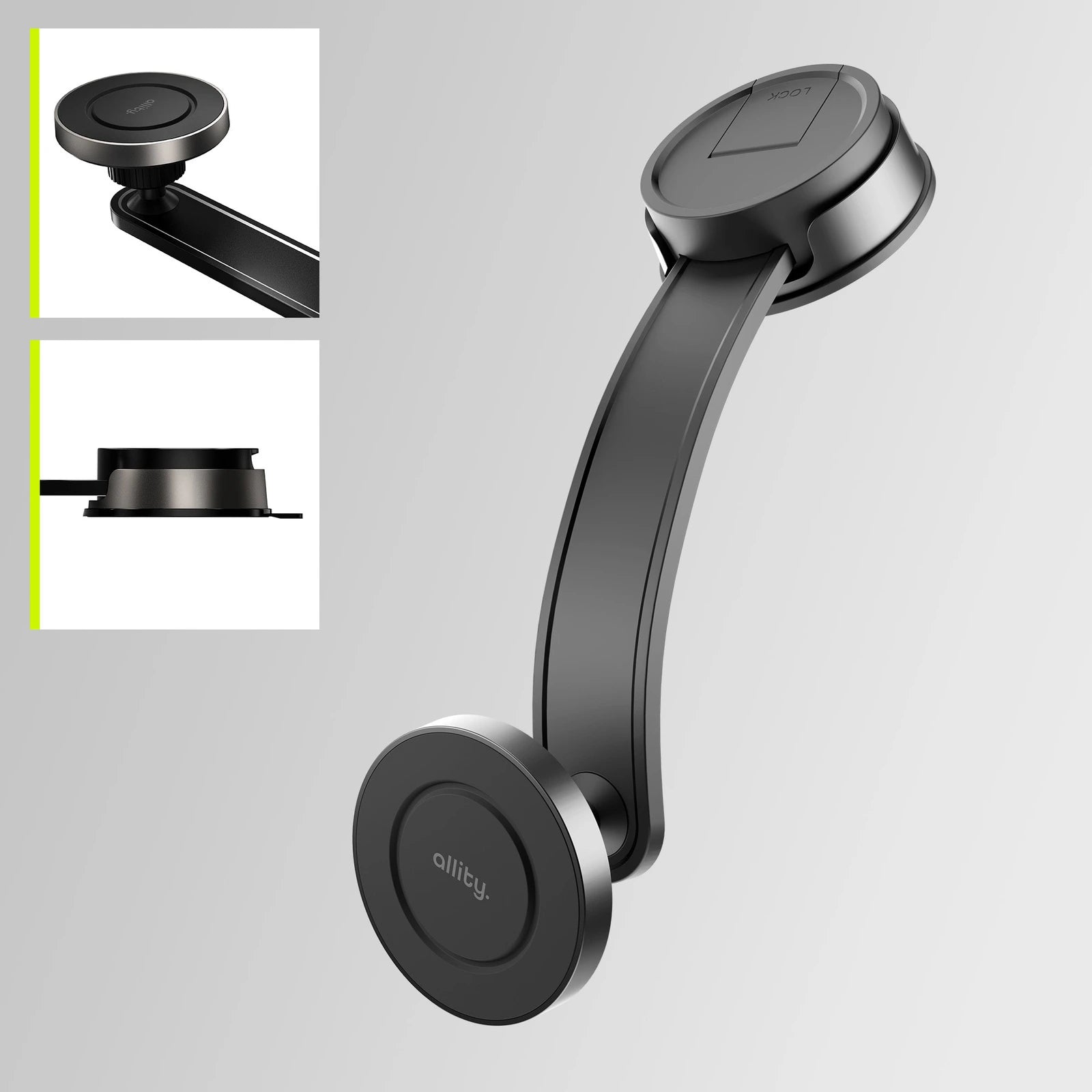 Allity Magnetic Car Holder - Black