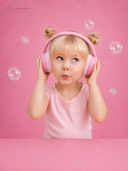 Lalarma ANC hybrid headphones - Rose