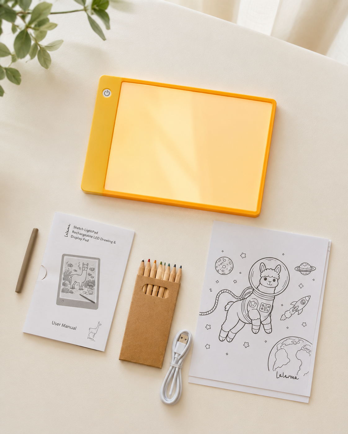 Lalarma Sketch lightpad - yellow