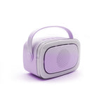 LALARMA KARAOKE WITH LIGHTS AND TWO MICROPHONE - Purple