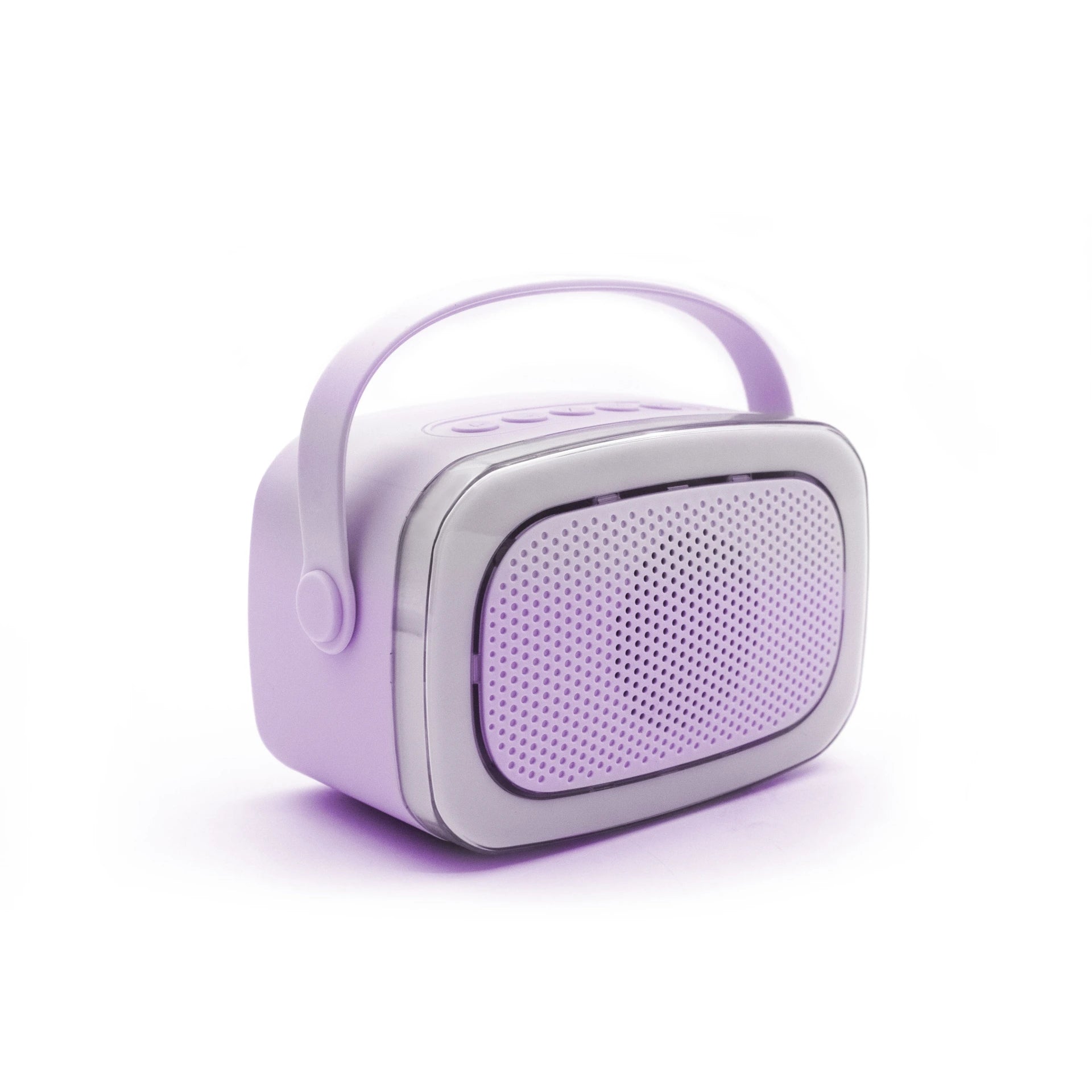 LALARMA KARAOKE WITH LIGHTS AND TWO MICROPHONE - Purple