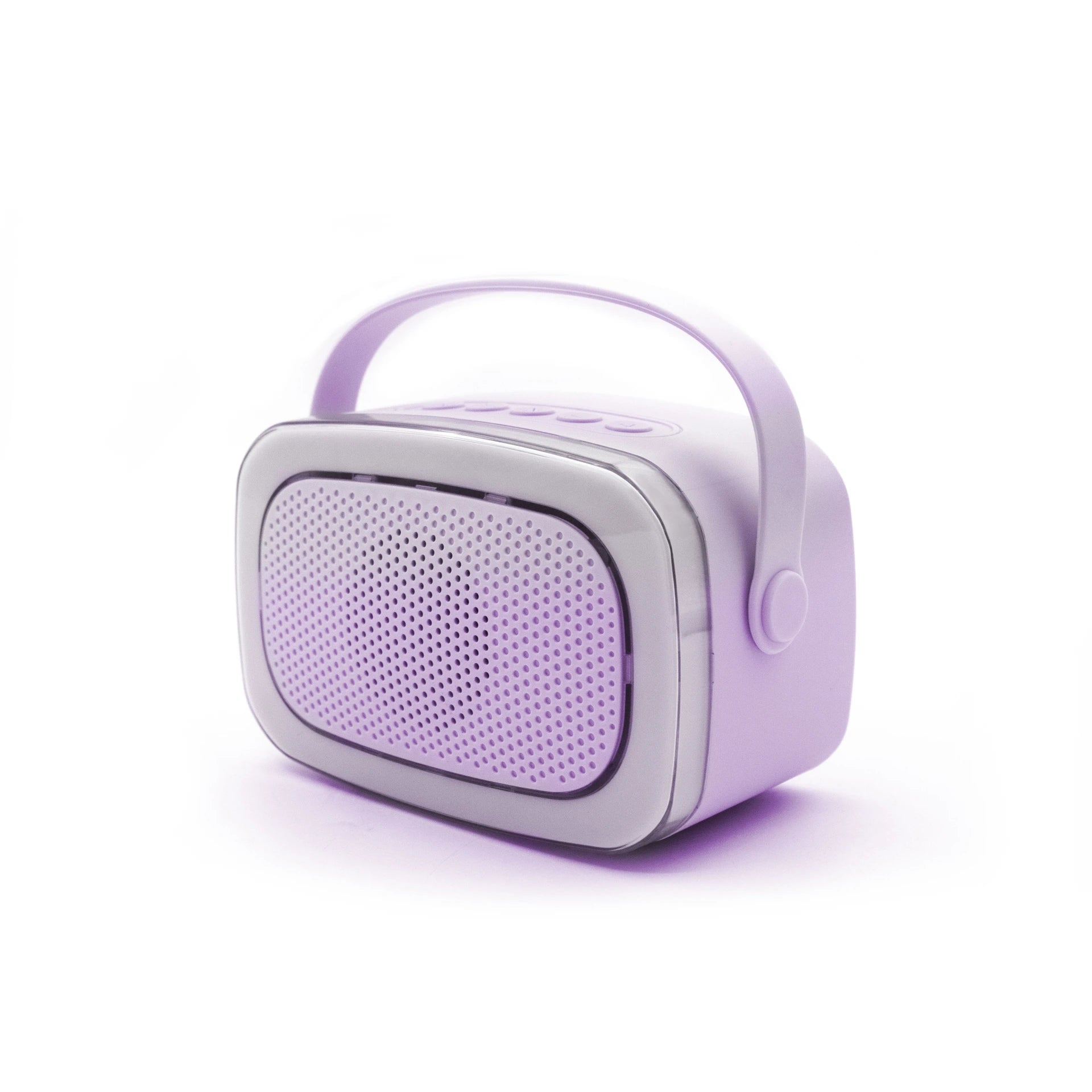 LALARMA KARAOKE WITH LIGHTS AND TWO MICROPHONE - Purple