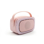 LALARMA KARAOKE WITH LIGHTS AND TWO MICROPHONE - Pink