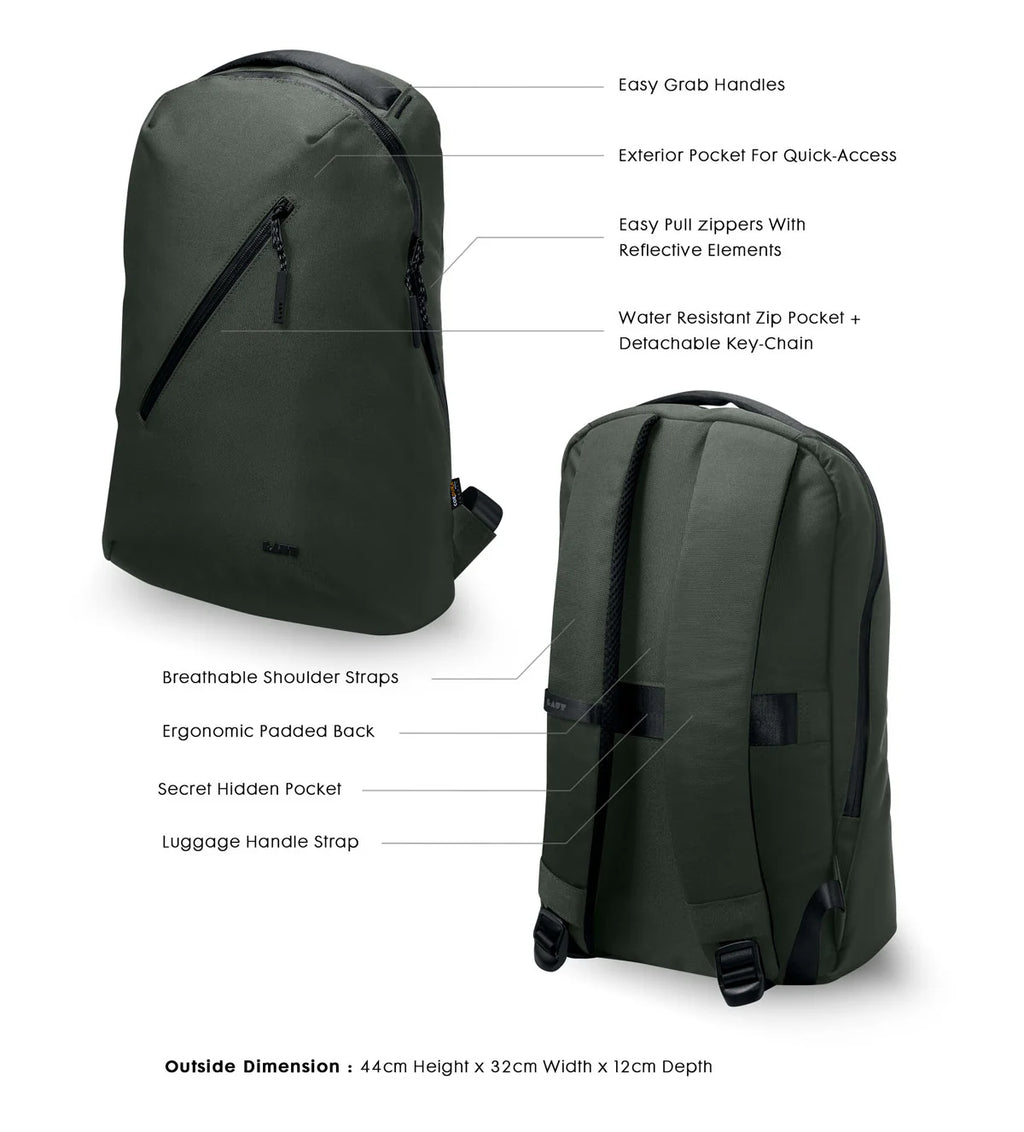 Laut Urban City Day 12l bakpoki - Black