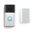 RING Battery Video Doorbell (Satin Nickel) + Chime (2nd Gen)