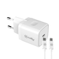 Celly 20w Wall Charger + USB-C to USB-C Cable 1M