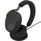 Jabra Evolve3 85 MS – Link390a Black með hleðsludokku