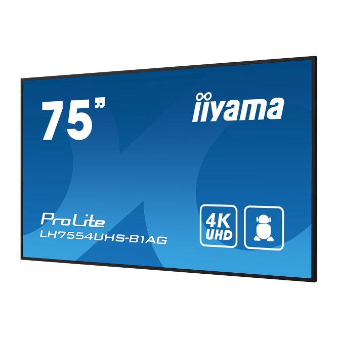 iiyama 75" 4K UHD Digital Signage 24/7