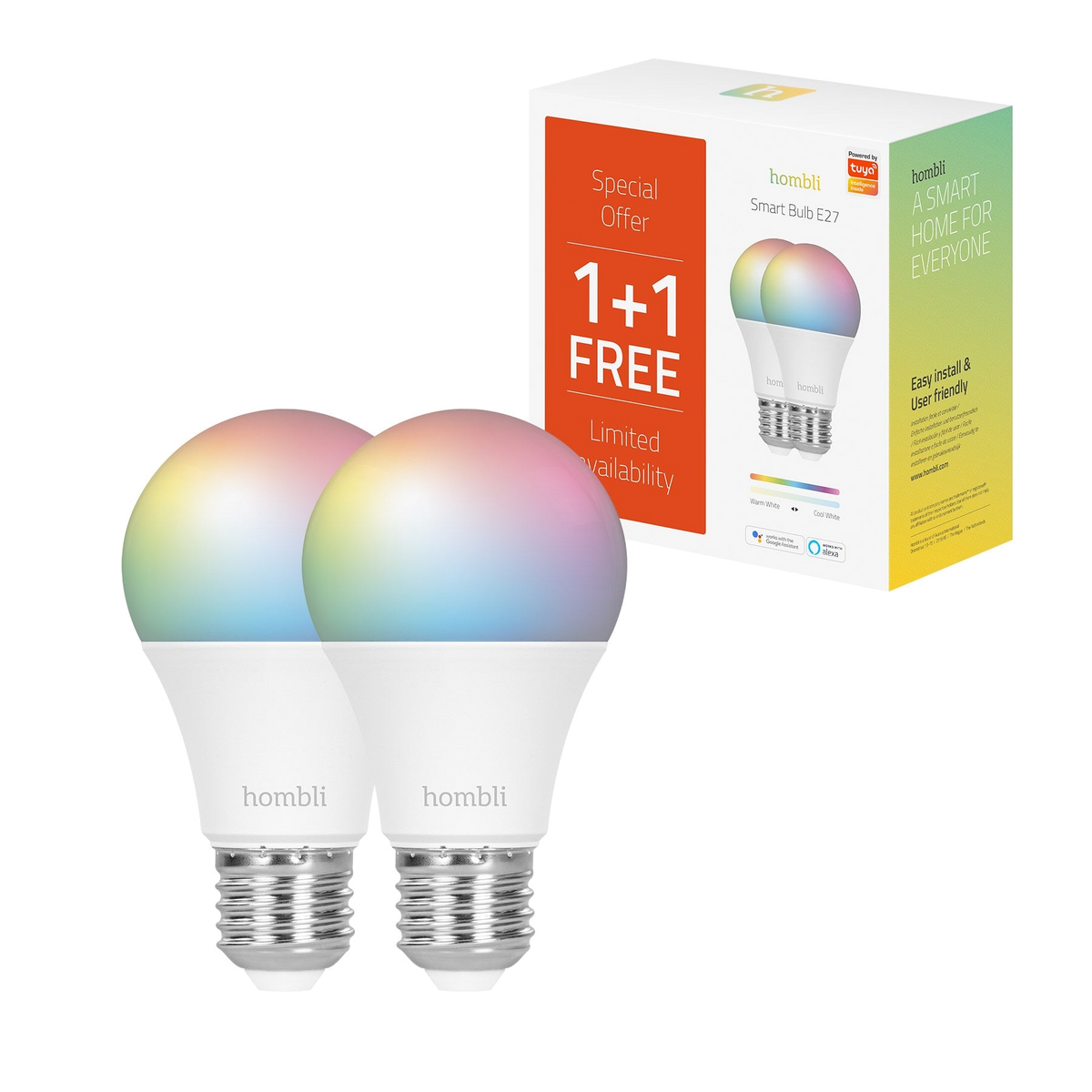Hombli Smart Bulb 9W 1+1
