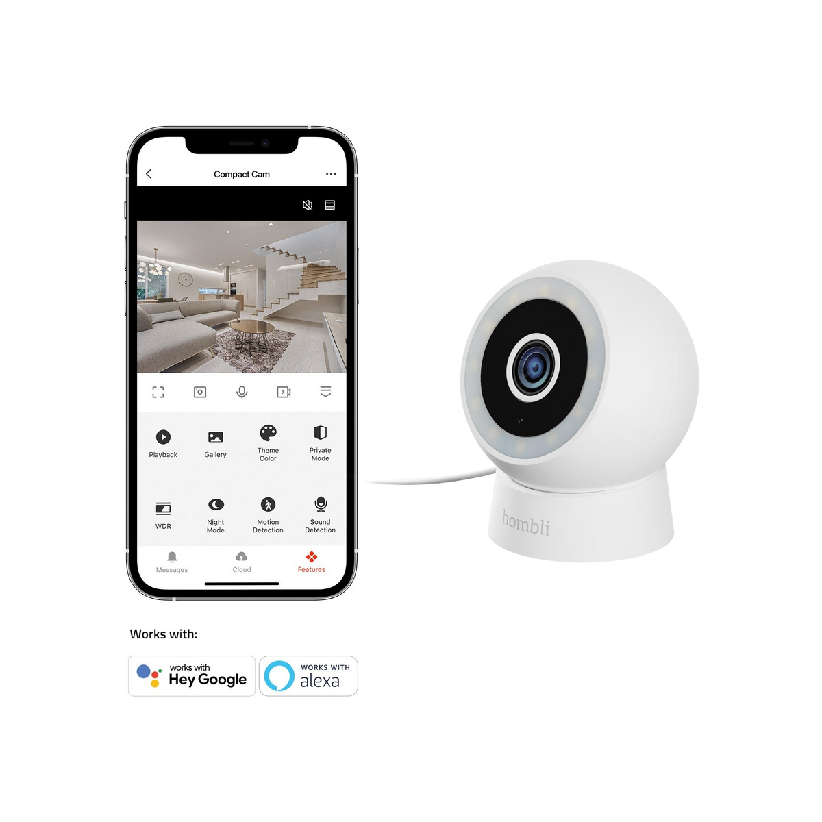 Hombli Smart Outdoor/indoor Compact Cam