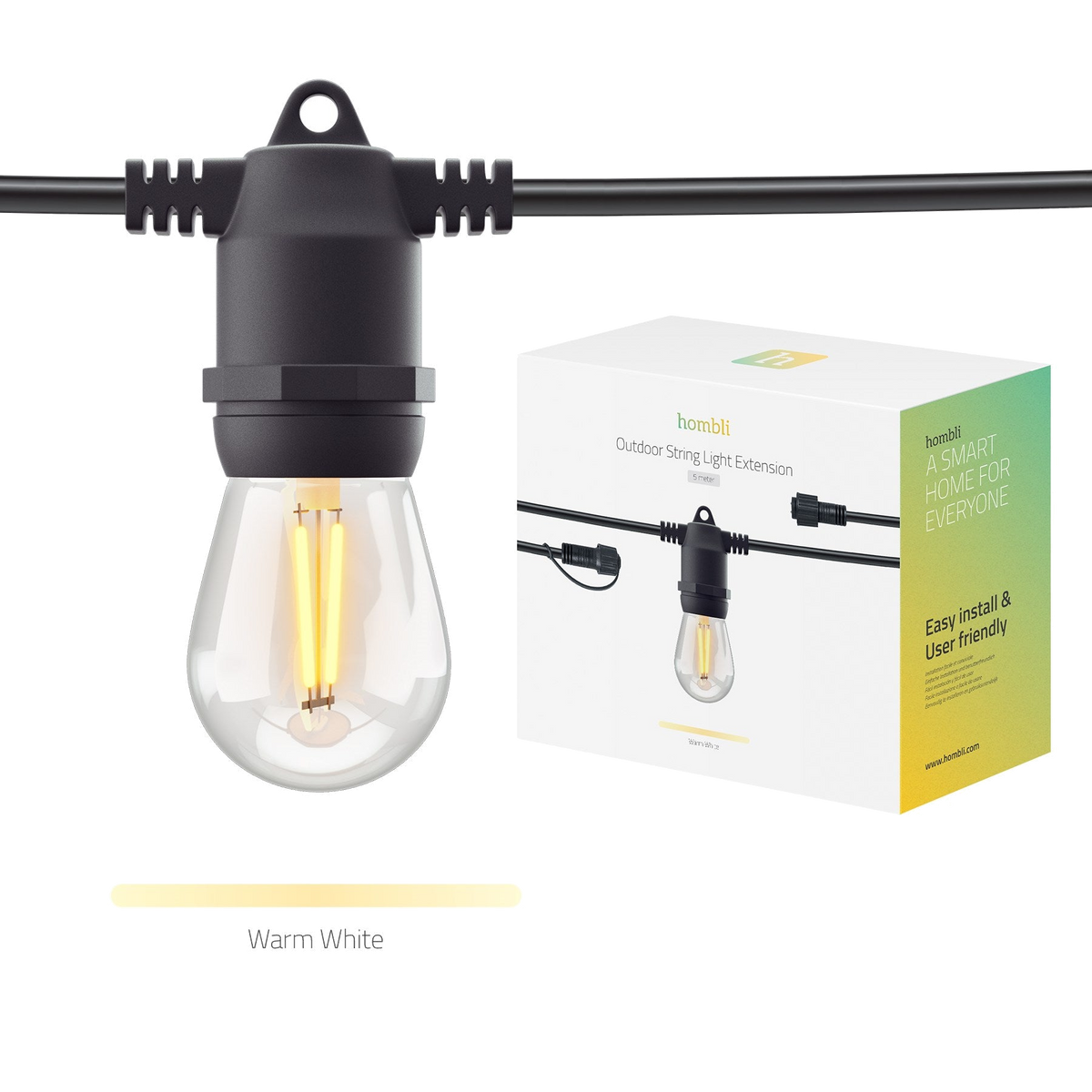 Hombli Smart Outdoor Light String Extension (5m)