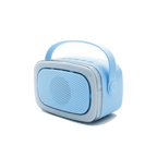 LALARMA KARAOKE WITH LIGHTS AND TWO MICROPHONE - BLUE