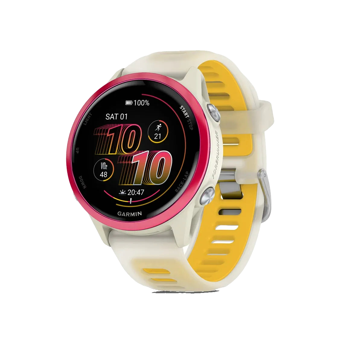 Garmin Forerunner 570 42mm - Beinhvítt/Mangógult