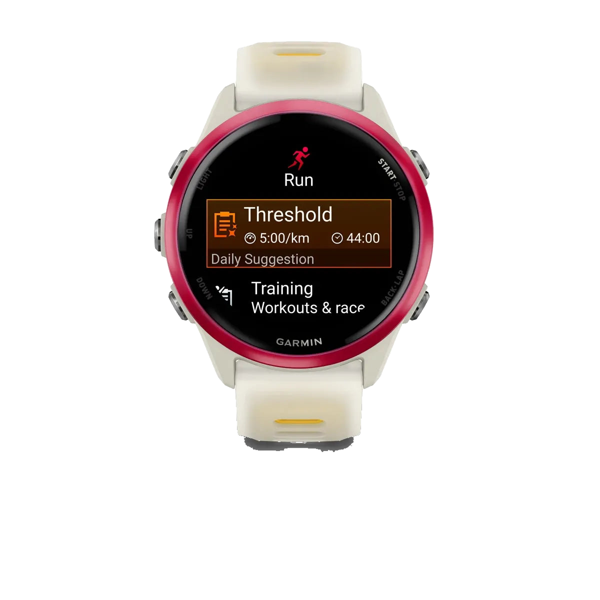 Garmin Forerunner 570 42mm - Beinhvítt/Mangógult