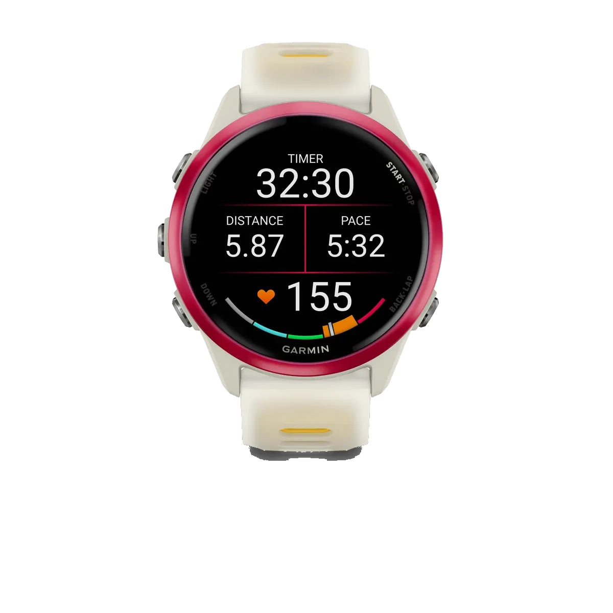 Garmin Forerunner 570 42mm - Beinhvítt/Mangógult