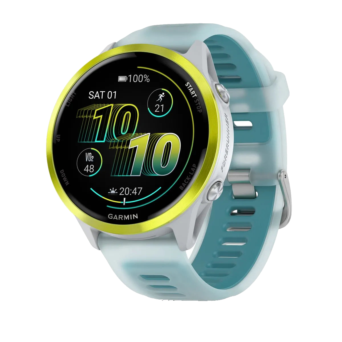 Garmin Forerunner 570 47mm - Steinhvítt/Grænblátt