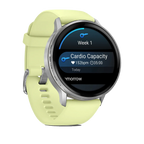 Garmin Venu 4 45mm - Silfur/gult