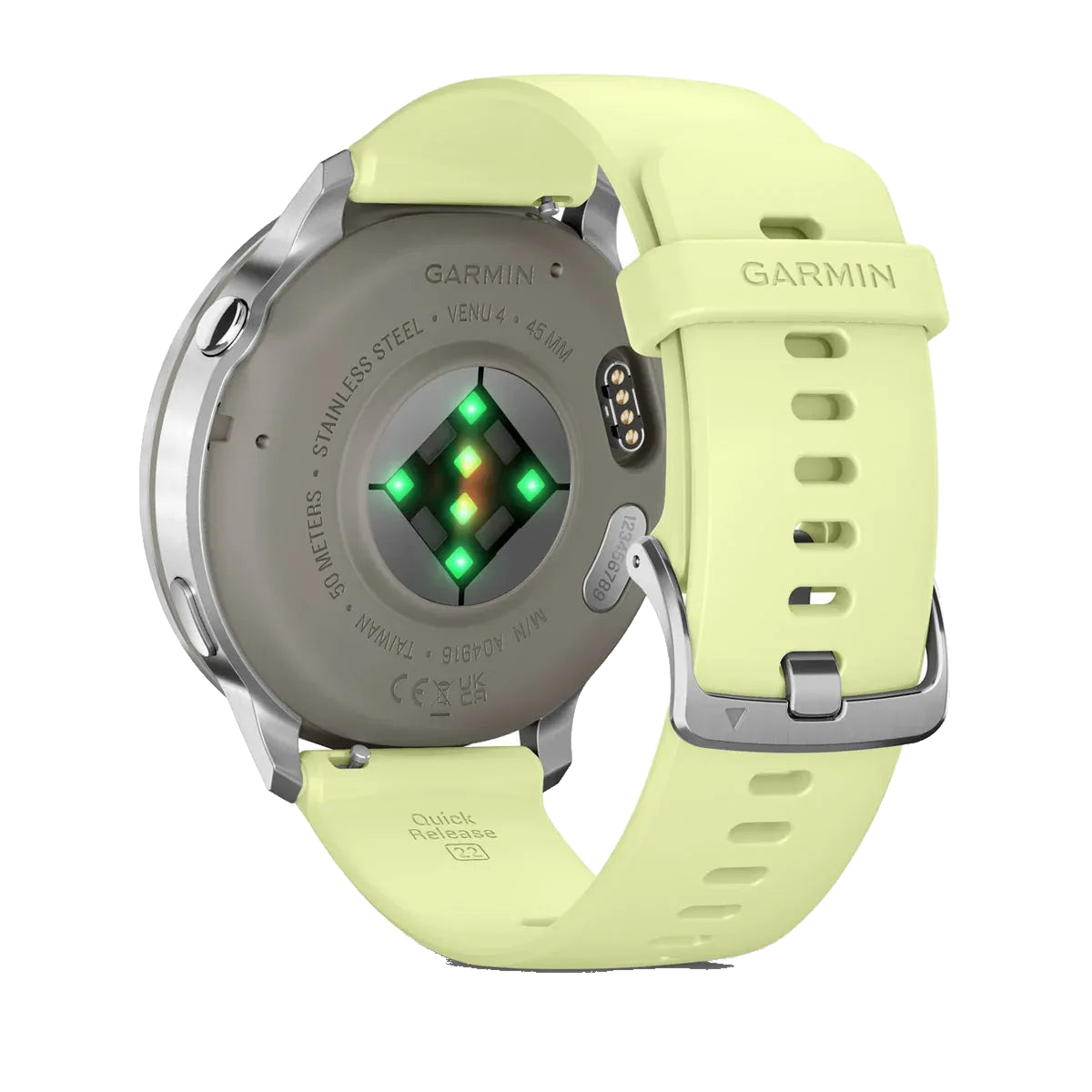 Garmin Venu 4 45mm - Silfur/gult