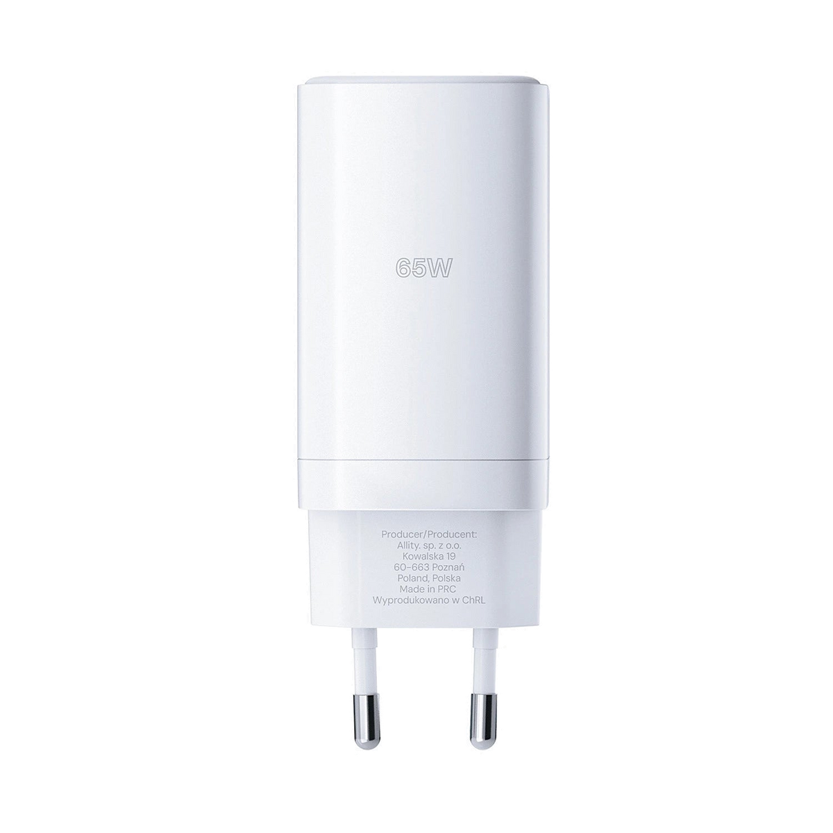 Allity Wall Charger GaN PD QC 2x USB-C 1x USB-A 65W