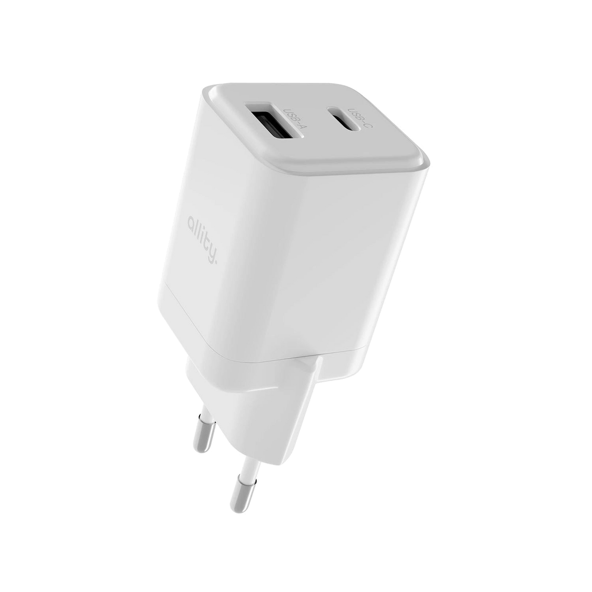 Allity Wall Charger GaN PD 30w USB-C/USB-A - White