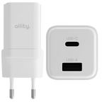 Allity Wall Charger GaN PD 30w USB-C/USB-A - White