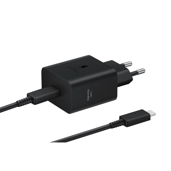 Samsung 45w hleðslukubbur og USB-C snúra