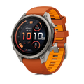 Garmin Fenix 9 Pro 47mm LTE - Grátt/appelsínugult