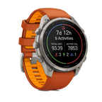 Garmin Fenix 9 Pro 47mm LTE - Grátt/appelsínugult