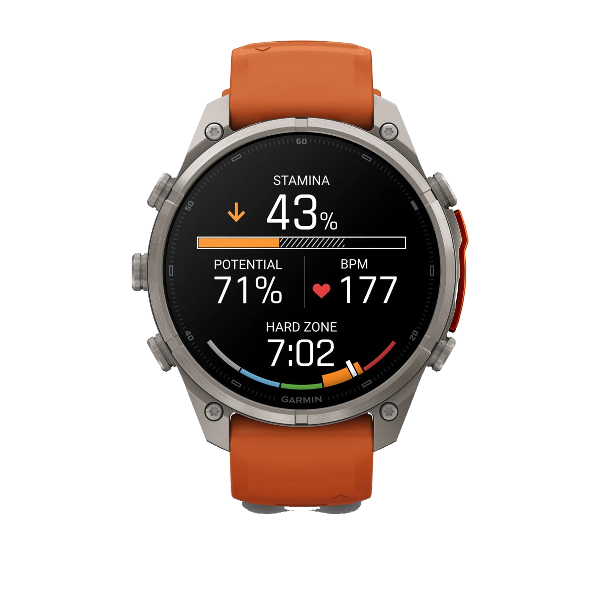 Garmin Fenix 9 Pro 47mm LTE - Grátt/appelsínugult