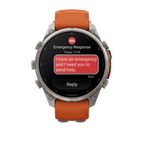 Garmin Fenix 9 Pro 47mm LTE - Grátt/appelsínugult