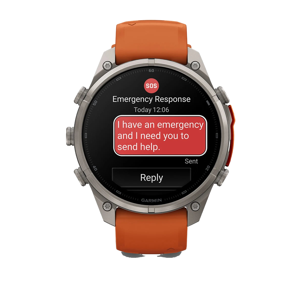 Garmin Fenix 9 Pro 47mm LTE - Grátt/appelsínugult