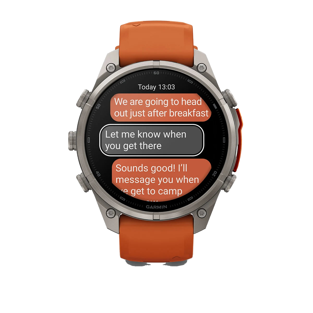 Garmin Fenix 9 Pro 47mm LTE - Grátt/appelsínugult