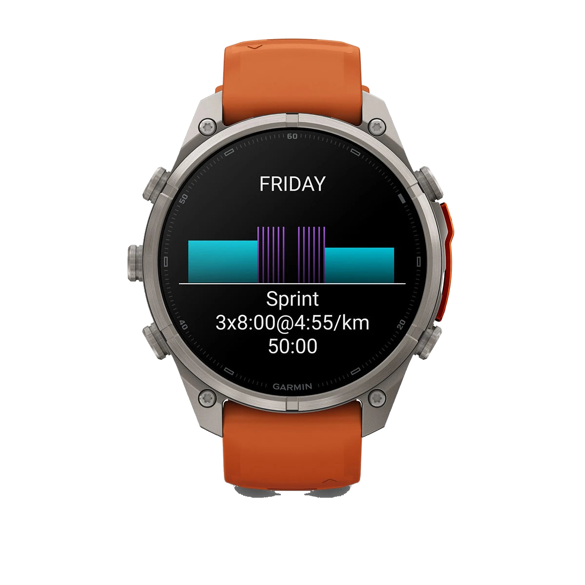 Garmin Fenix 9 Pro 47mm LTE - Grátt/appelsínugult