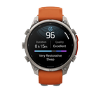Garmin Fenix 9 Pro 47mm LTE - Grátt/appelsínugult
