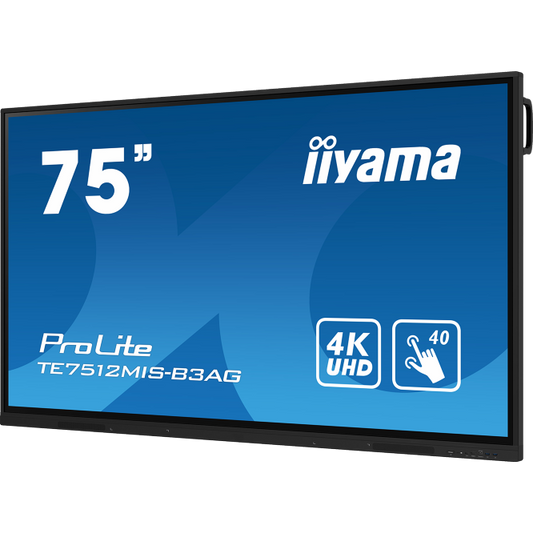 iiyama 75" Prolite Interactive 4K UHD Snertiskjár